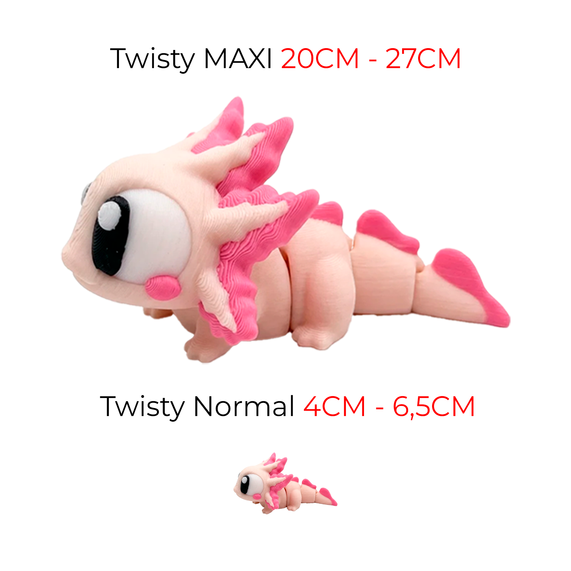 Axolotl - Mega Twisty Fidget Articulado 3D
