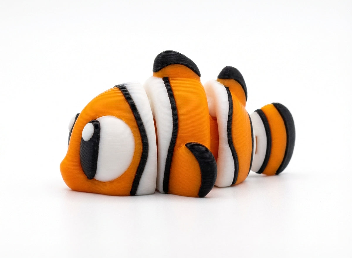 Pez Payaso- Fidget Articulado 3D
