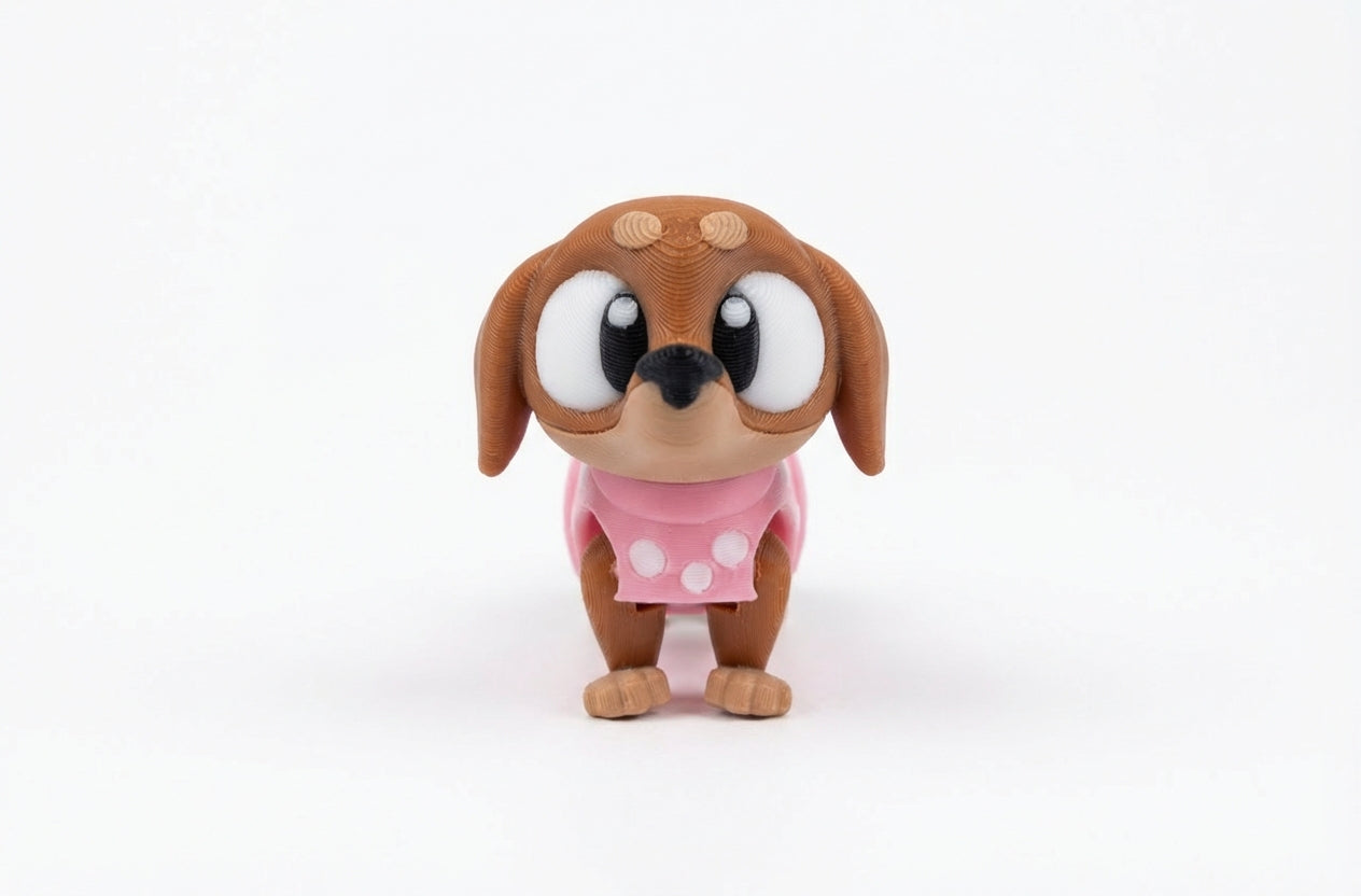 Perro Salchica - Fidget Articulado 3D