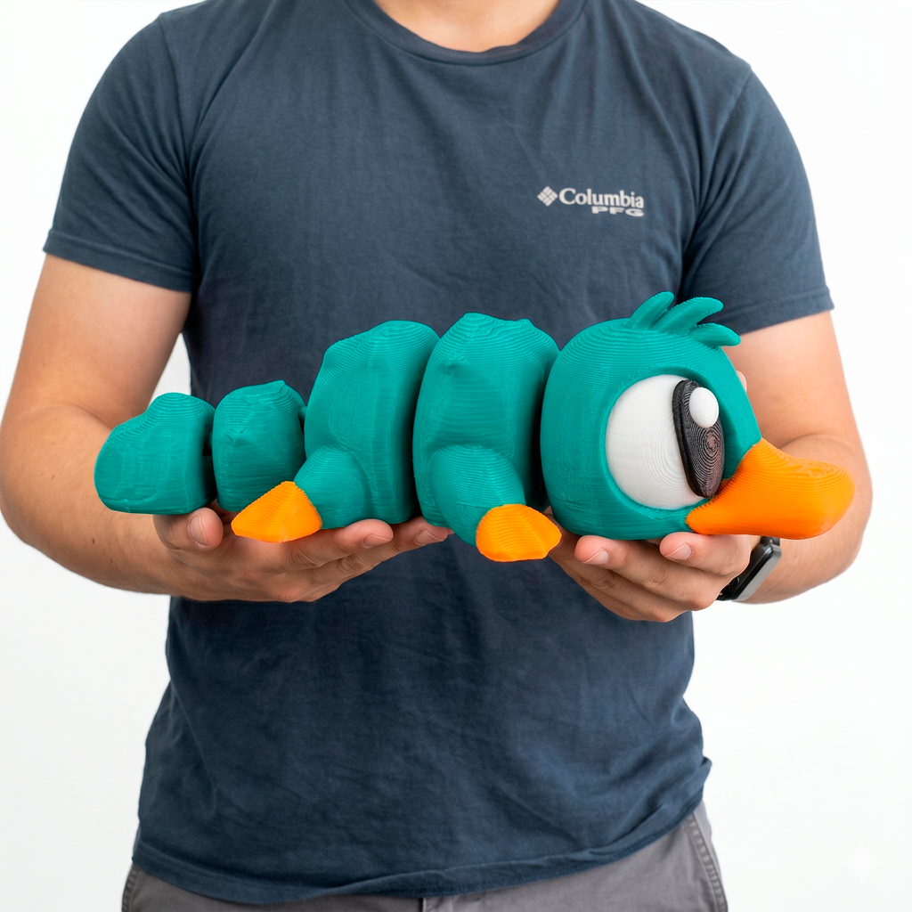 Ornitorrinco- Mega Twisty Fidget Articulado 3D