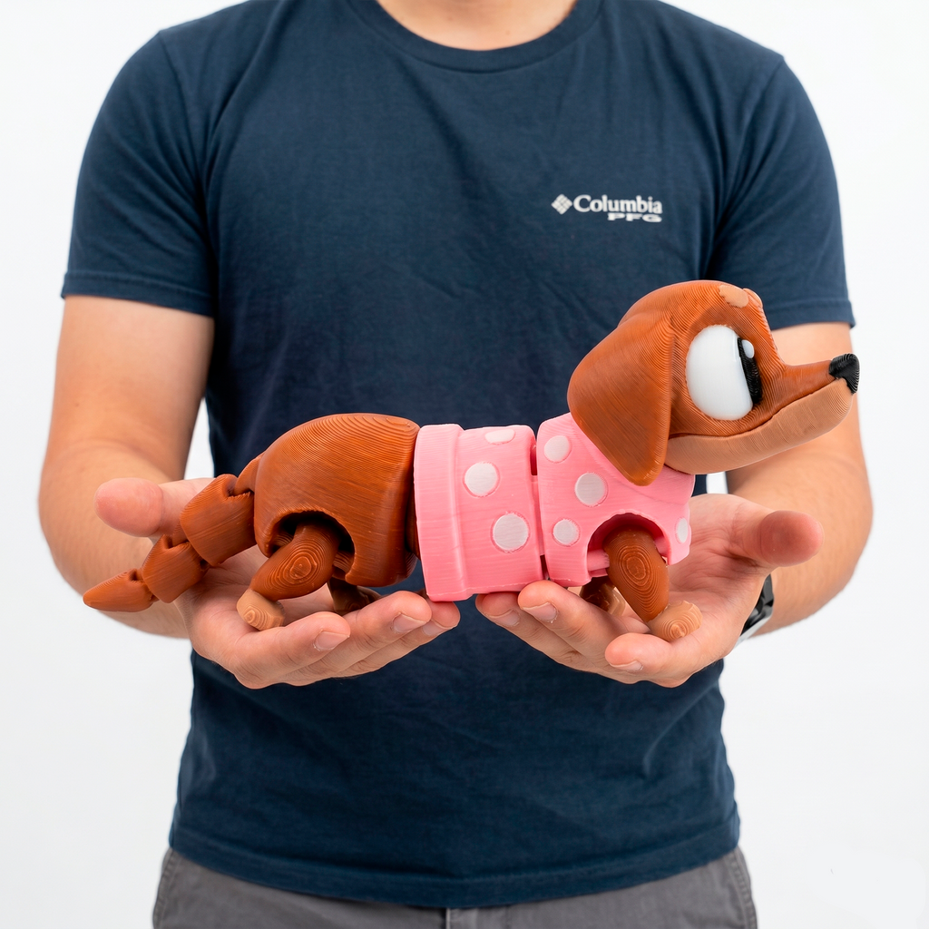 Perrito Salchicha- Mega Twisty Fidget Articulado 3D