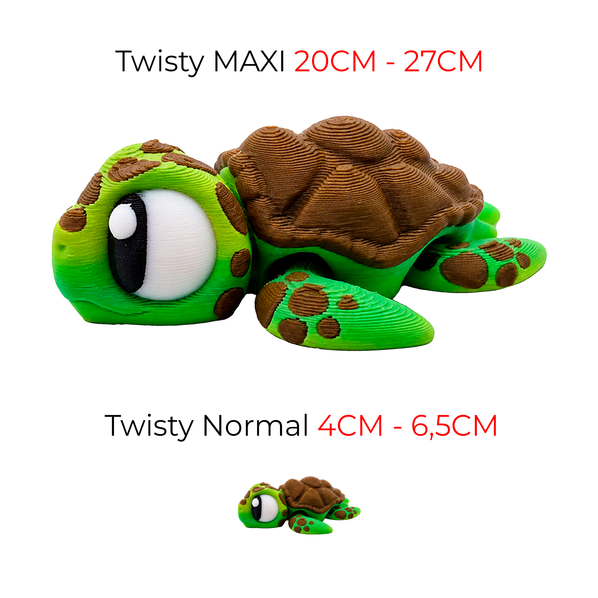 Tortuga- Mega Twisty Fidget Articulado 3D