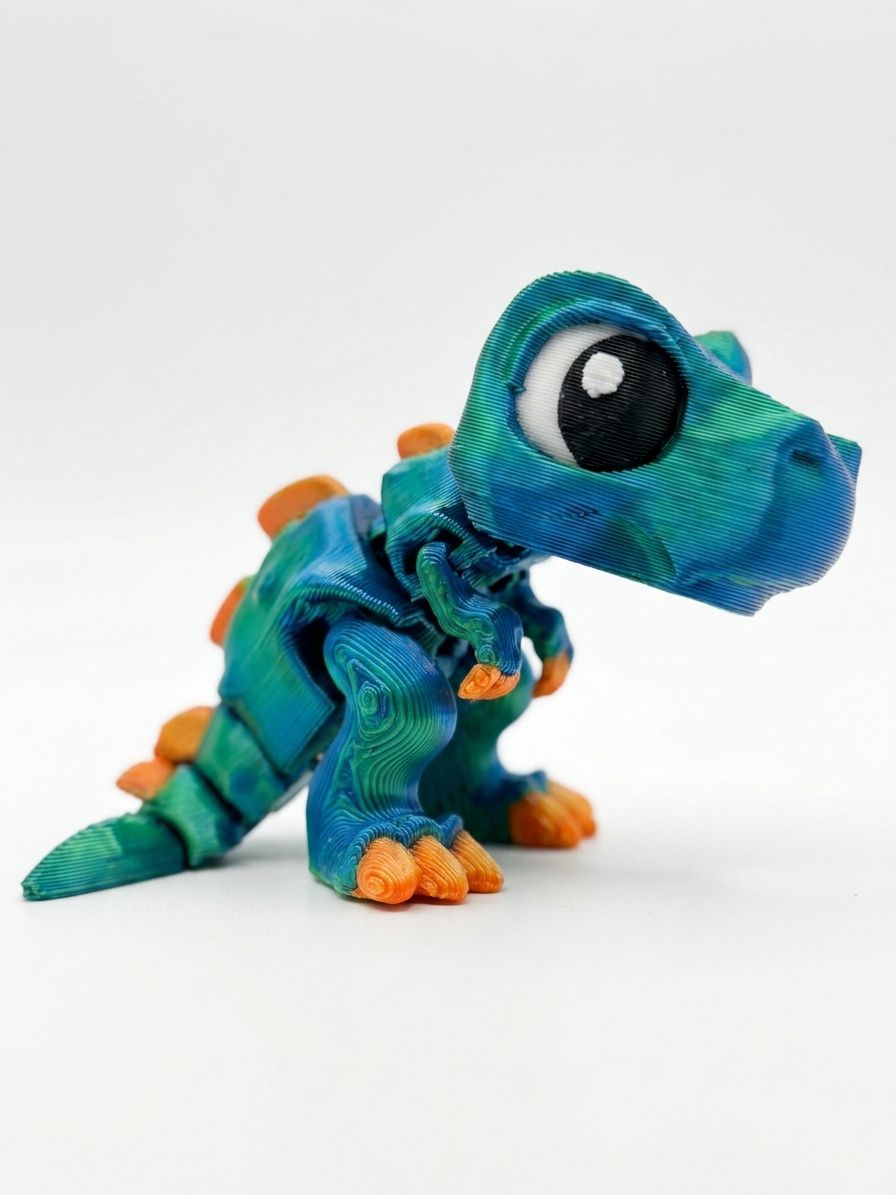 Baby T-rex multicolor- Fidget Articulado 3D
